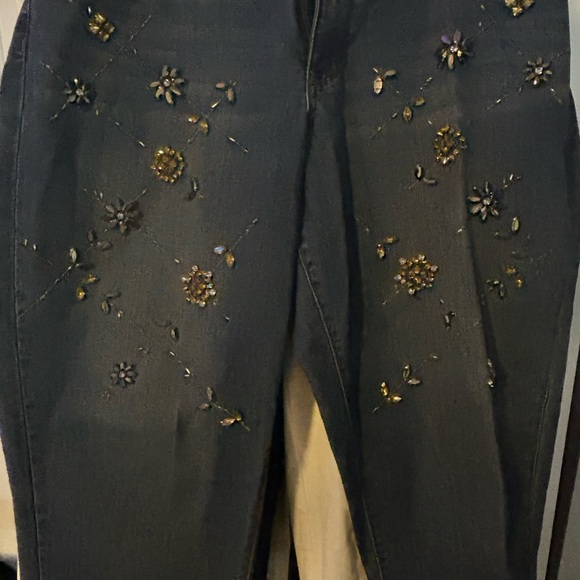 Lane Bryant Rhinestone Jeans, Plus Size 18 - Picture 5 of 8